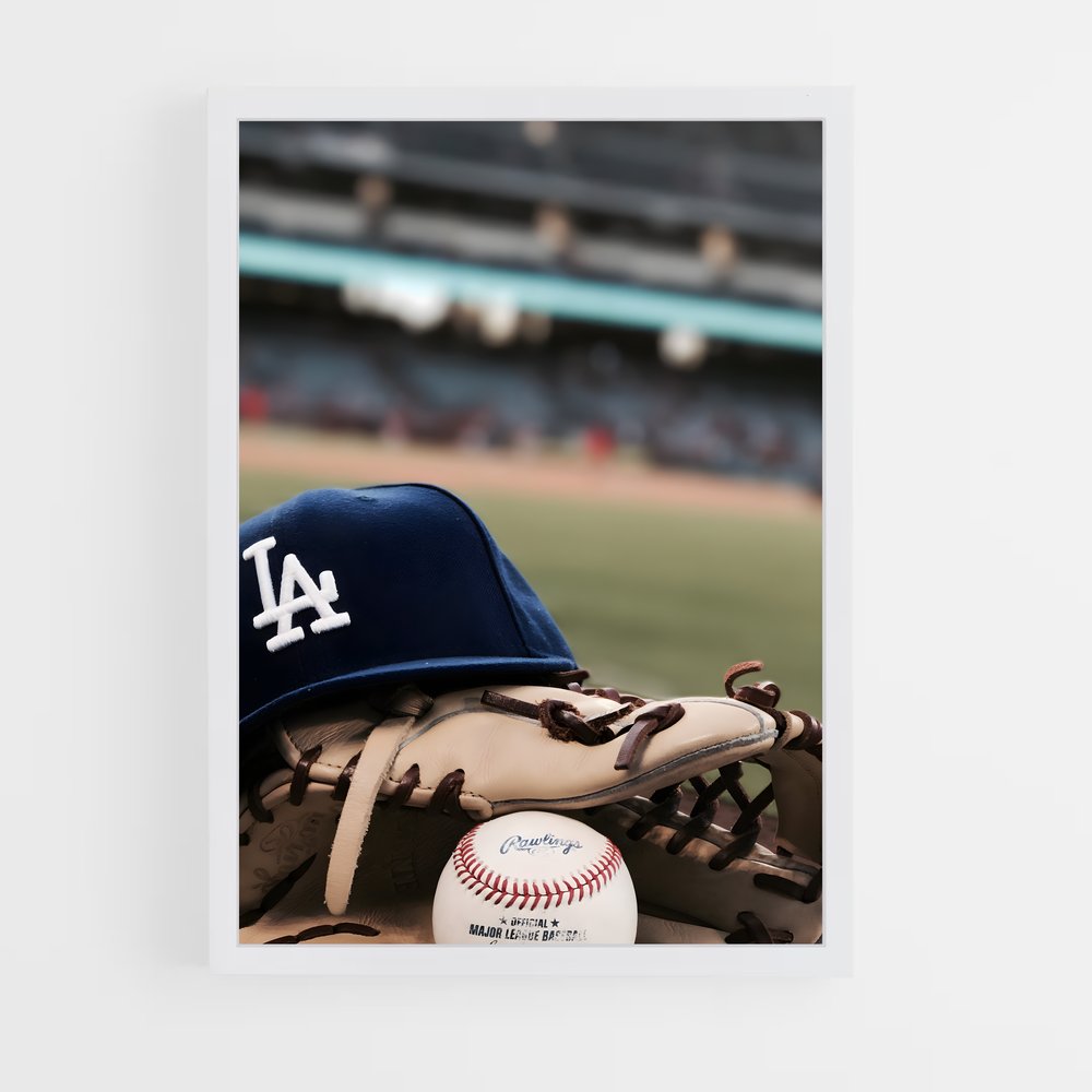Poster Gant de Los Angeles – affiche Baseball (vue 3)